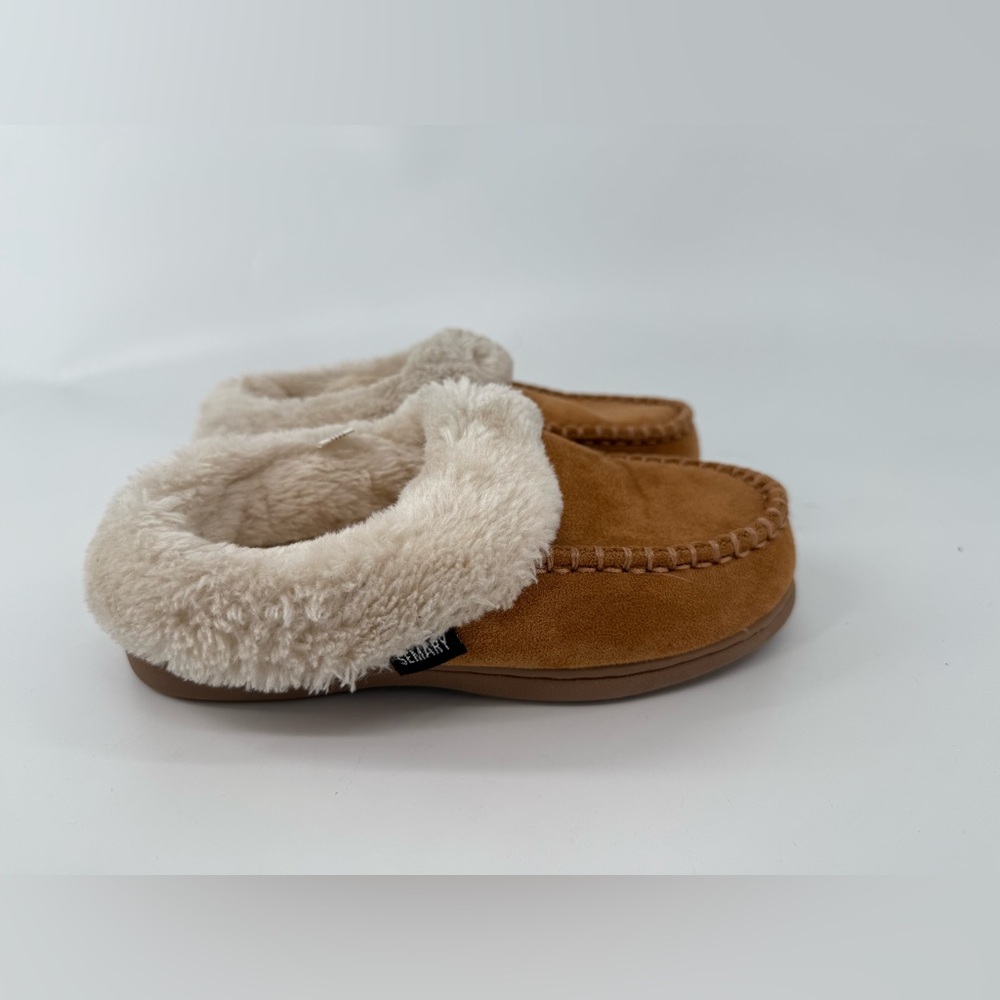 BearPaw Kids Brown Slippers with Cream Lining